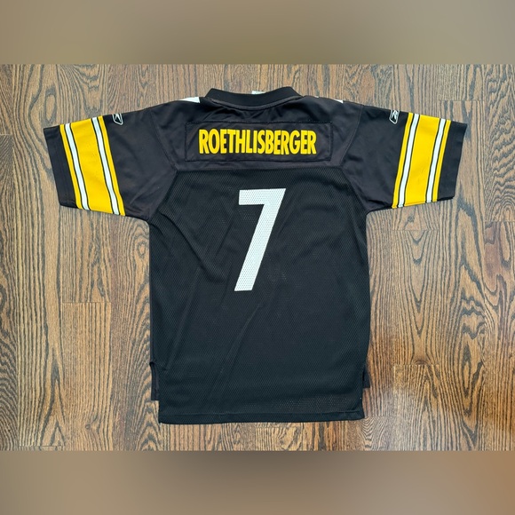 Reebok Onfield Pittsburgh Steelers Ben Roethlisberger NFL Jersey Youth Unisex L - Picture 3 of 13